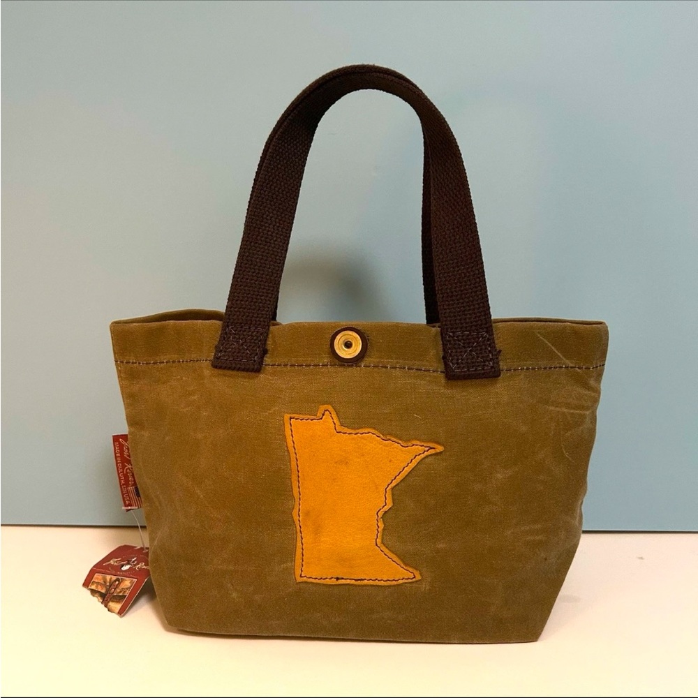 NWT New Frost River Canvas Waxed Small Tote
W/ suede Minnesota Patch - Picture 5 of 8